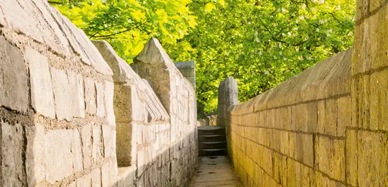 the york city walls yorkshire walk main