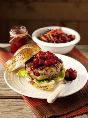 turkey burgers recipe with cranberry