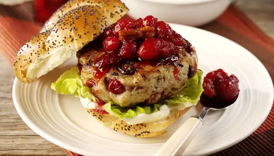 turkey burgers recipe with cranberry