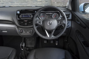 vauxhall viva sl black interior dashboard showing steering wheel