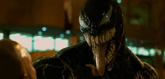 venom film review tongue