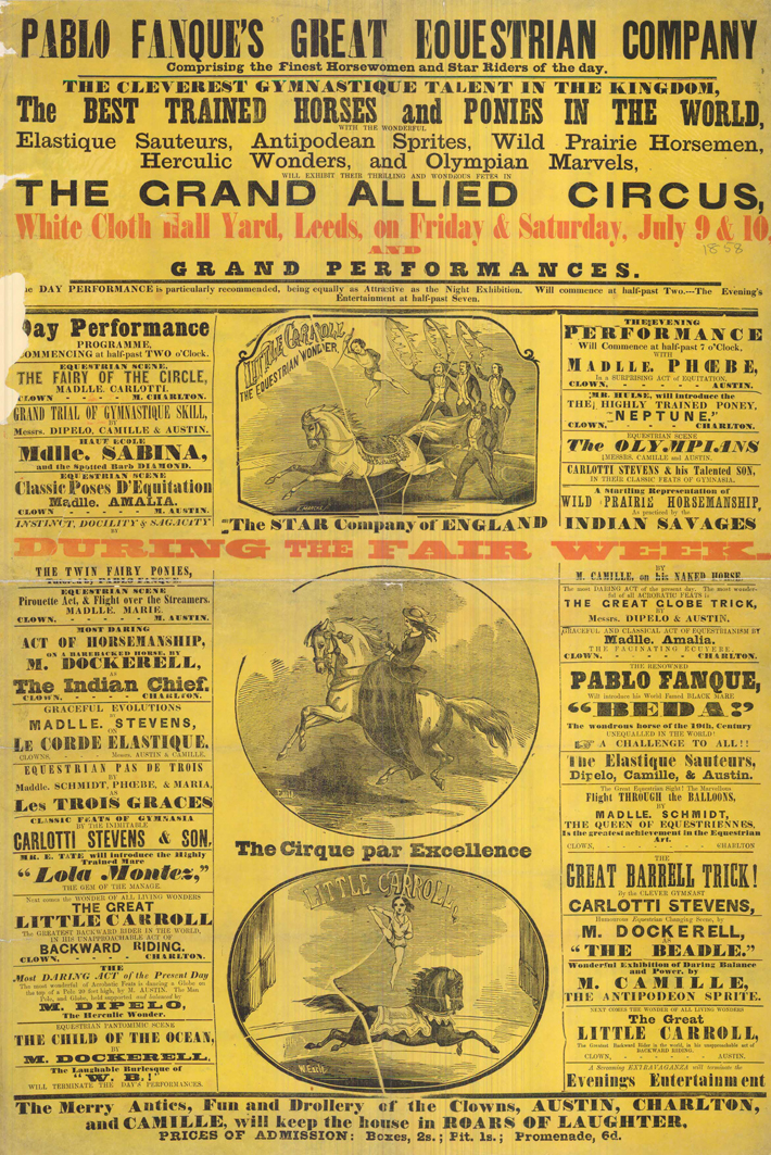 victorian circuses of leeds pablo fanque poster