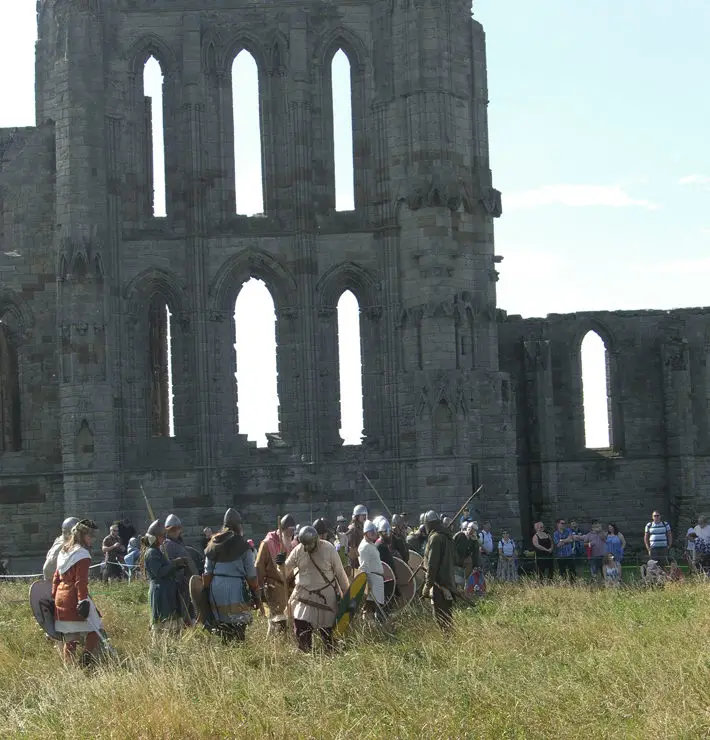 vikings in whitby event review abbey