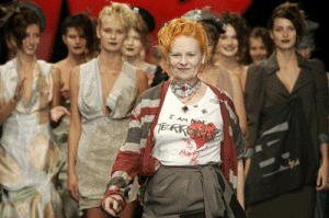 vivienne westwood on catwalk