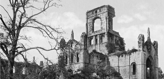 ancient kirkstall abbey yorkshire